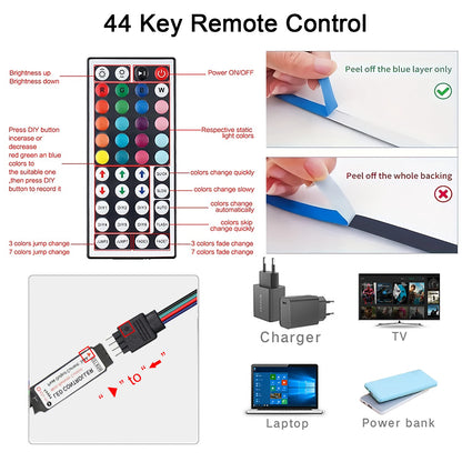 Vibrant LED Strip Lights with Remote