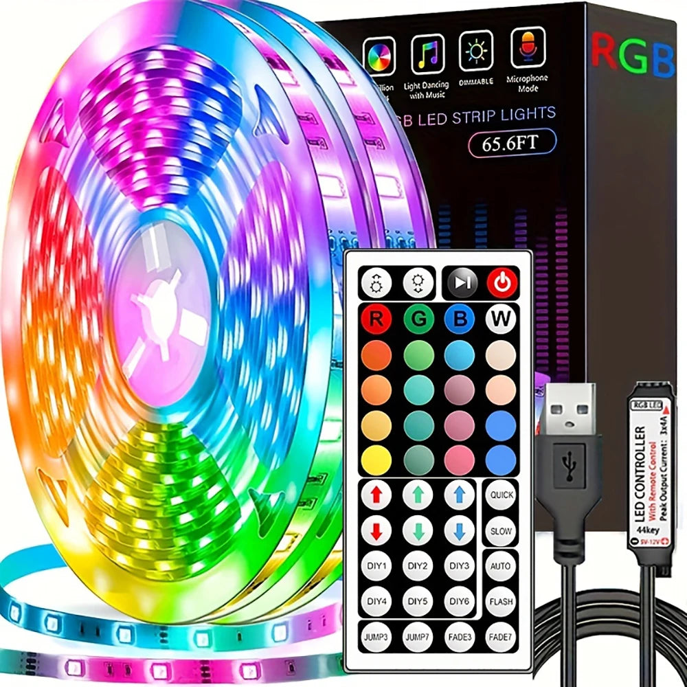 Vibrant LED Strip Lights with Remote